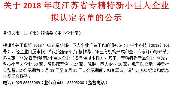 喜訊！日聯(lián)科技榮獲“江蘇省科技小巨人企業(yè)”